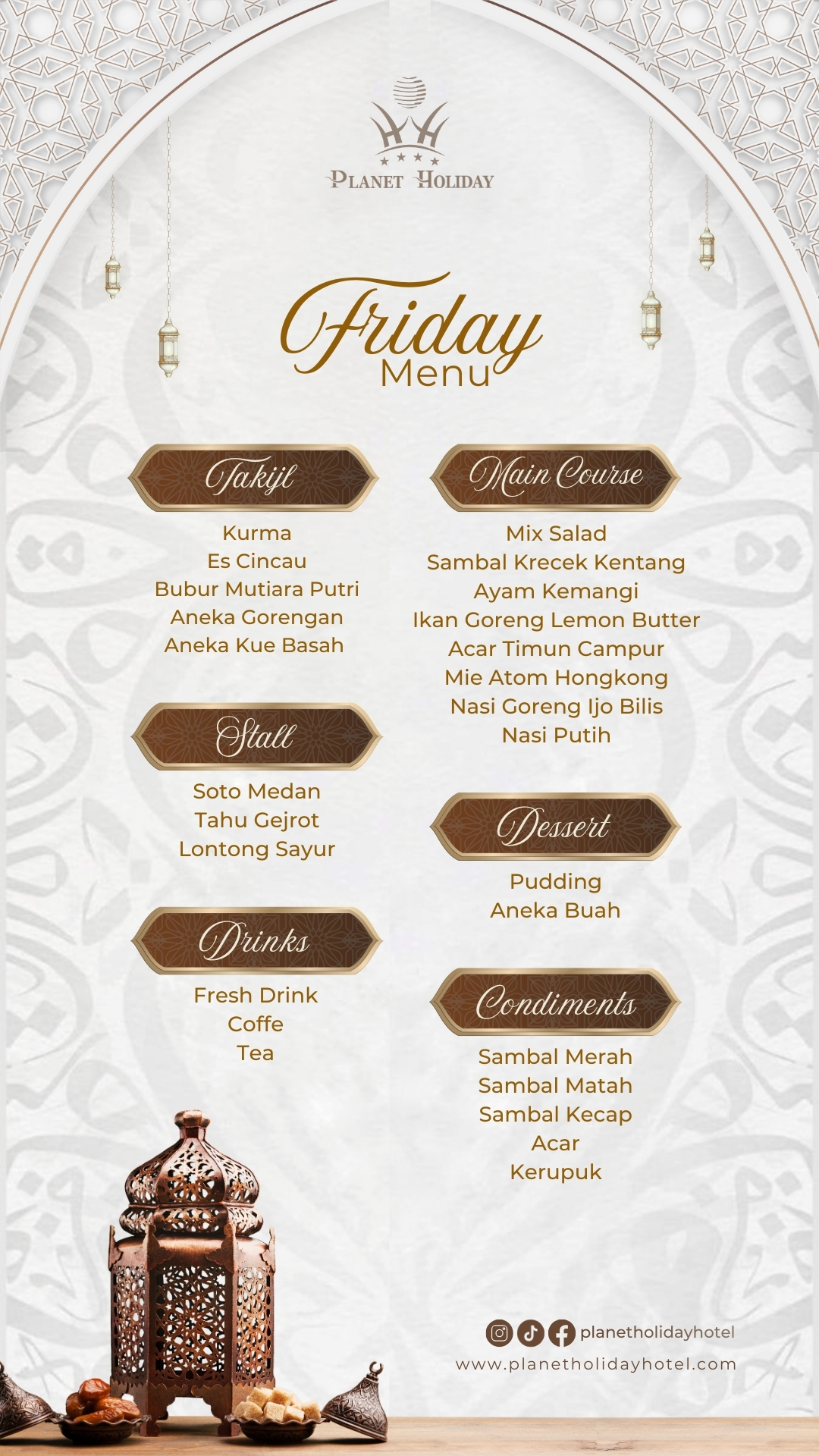 Menu iftar jumat