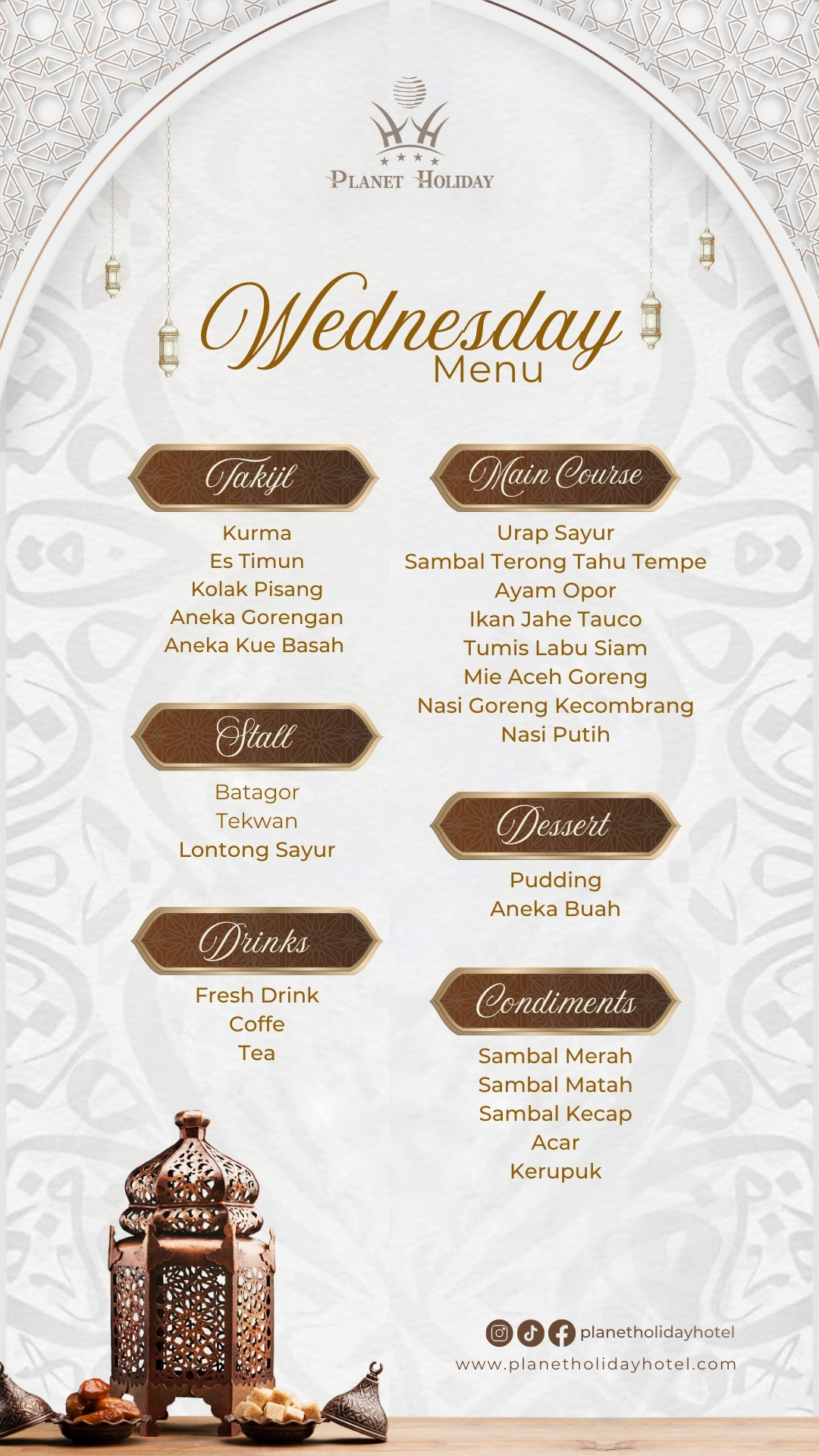 Menu iftar rabu
